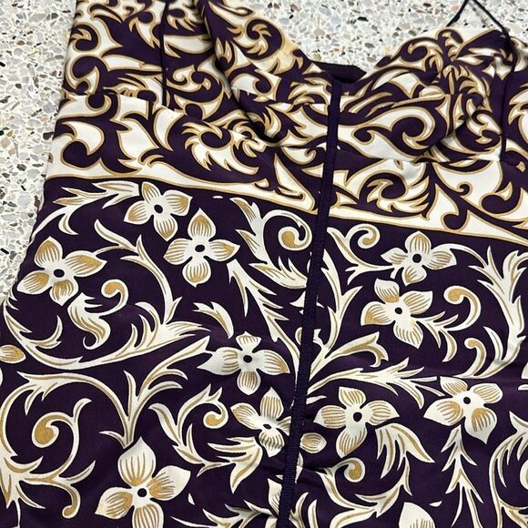 Nicole Miller Collection mini cocktail dress 0 XS print lined silk - Picture 4 of 8